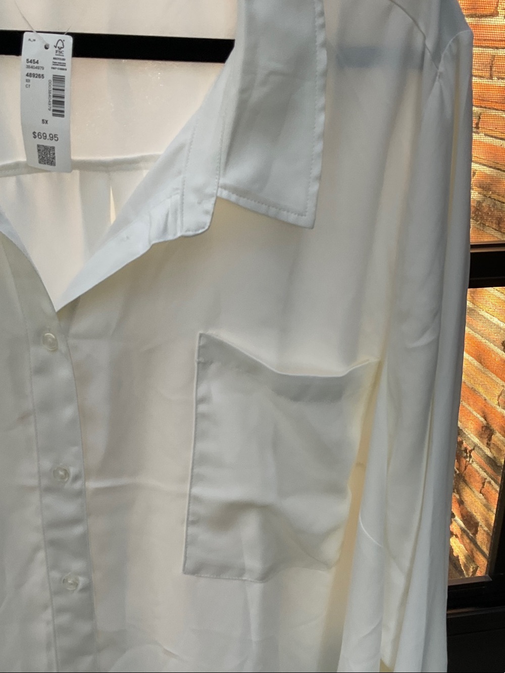 Penningtons White Button-Up Blouse - Picture 4 of 7